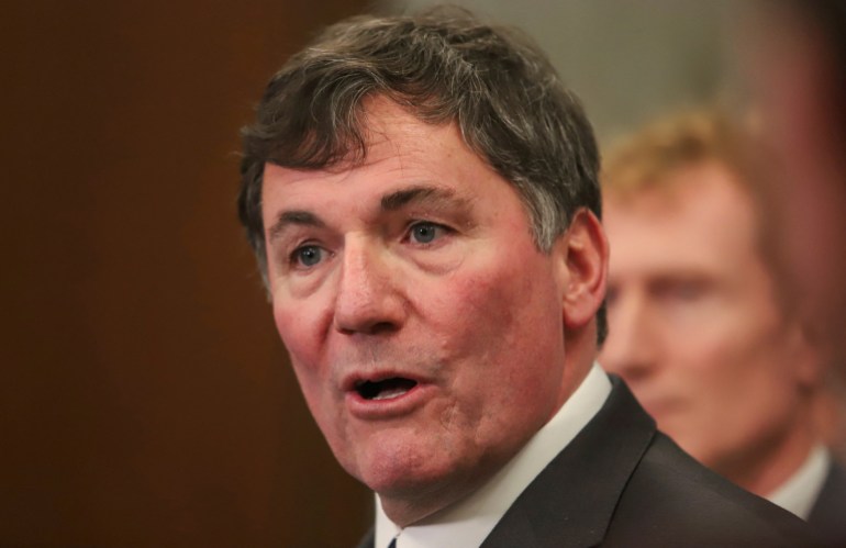 Dateifoto: Der kanadische Minister für öffentliche Sicherheit und Finanzen, Dominic LeBlanc, spricht während einer Pressekonferenz über den Grenzplan der Regierung auf dem Parliament Hill am 17. Dezember 2024 in Ottawa, Ontario, Kanada. REUTERS/Patrick Doyle/Archivfoto