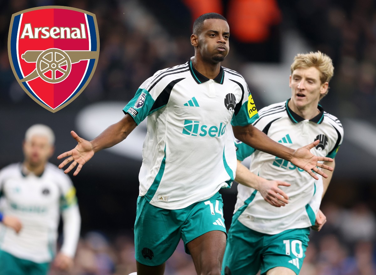 Alexander Isak feiert sein Tor für Newcastle