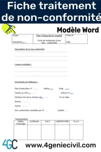 Model of non-compliance treatment sheets in civil engineering…